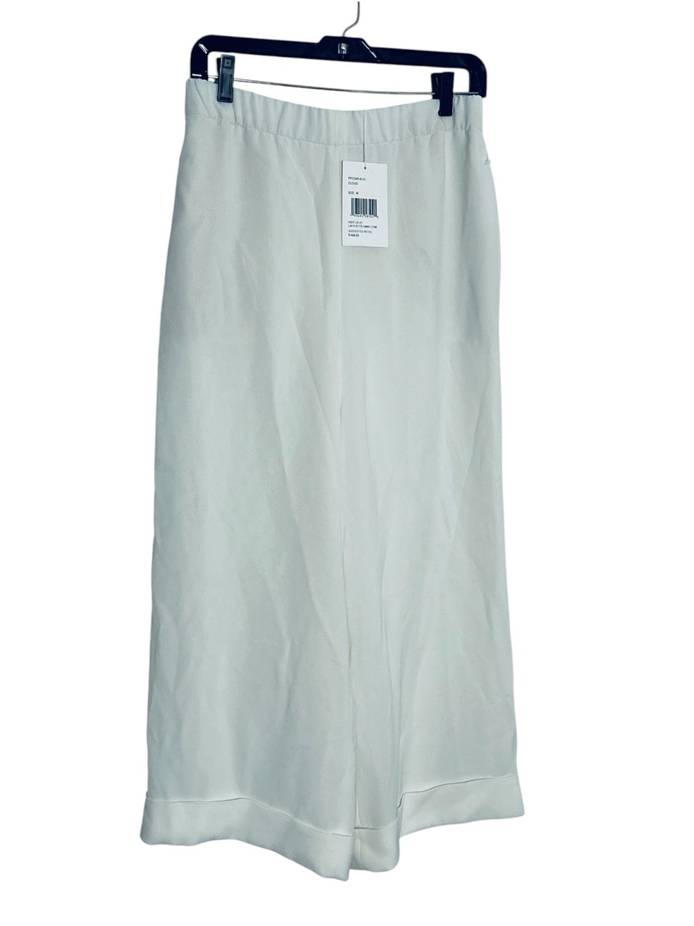 Lafayette 148 Cloud Wide Leg Cropped Cuffed Pants M NWT $498